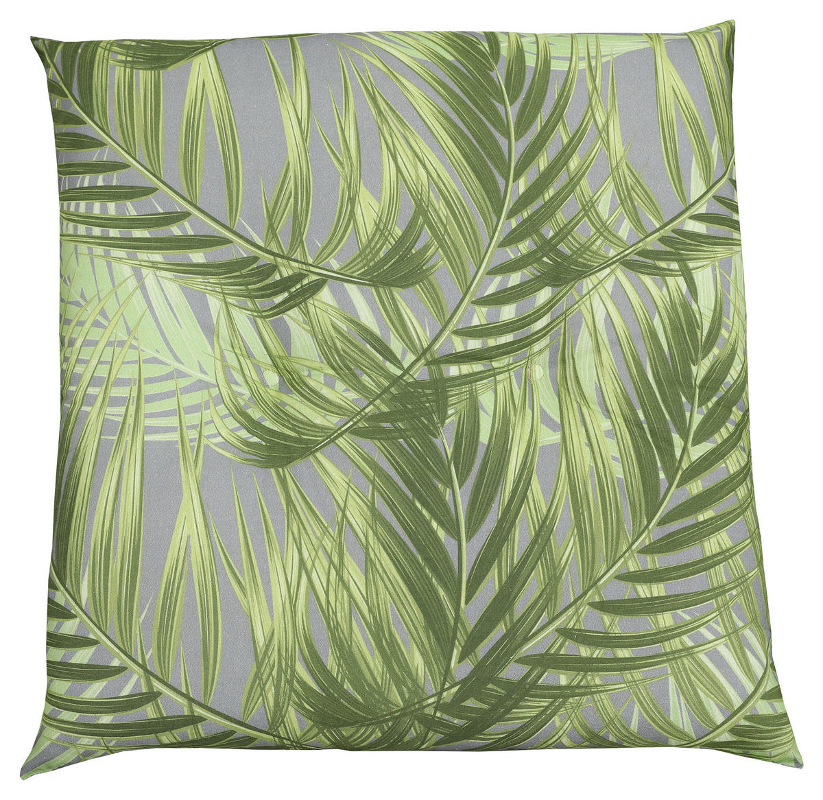 GARTENSITZKISSEN in Grau, Grün Blätter  - Grau/Grün, Design, Textil (48/5/48cm)