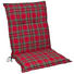 SESSELAUFLAGE Karo - Gelb/Rot, KONVENTIONELL, Textil (50/110/9cm)