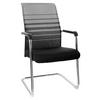 BESUCHERSTUHL Grau, Schwarz  - Chromfarben/Schwarz, MODERN, Kunststoff/Textil (57/104/55cm) - MID.YOU