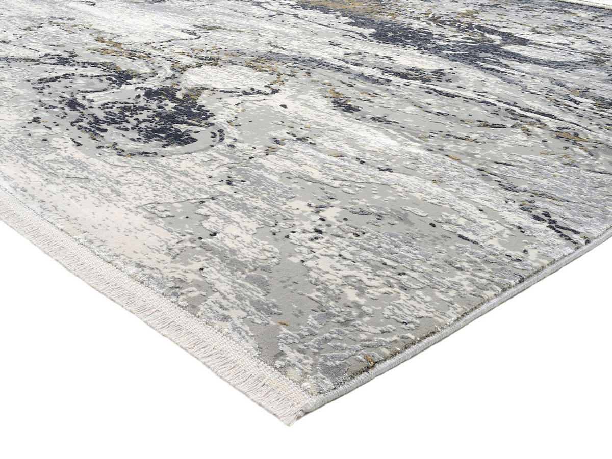 LÄUFER 80/250 cm Lille Grau, Goldfarben  - Goldfarben/Grau, Design, Textil (80/250cm) - Dieter Knoll