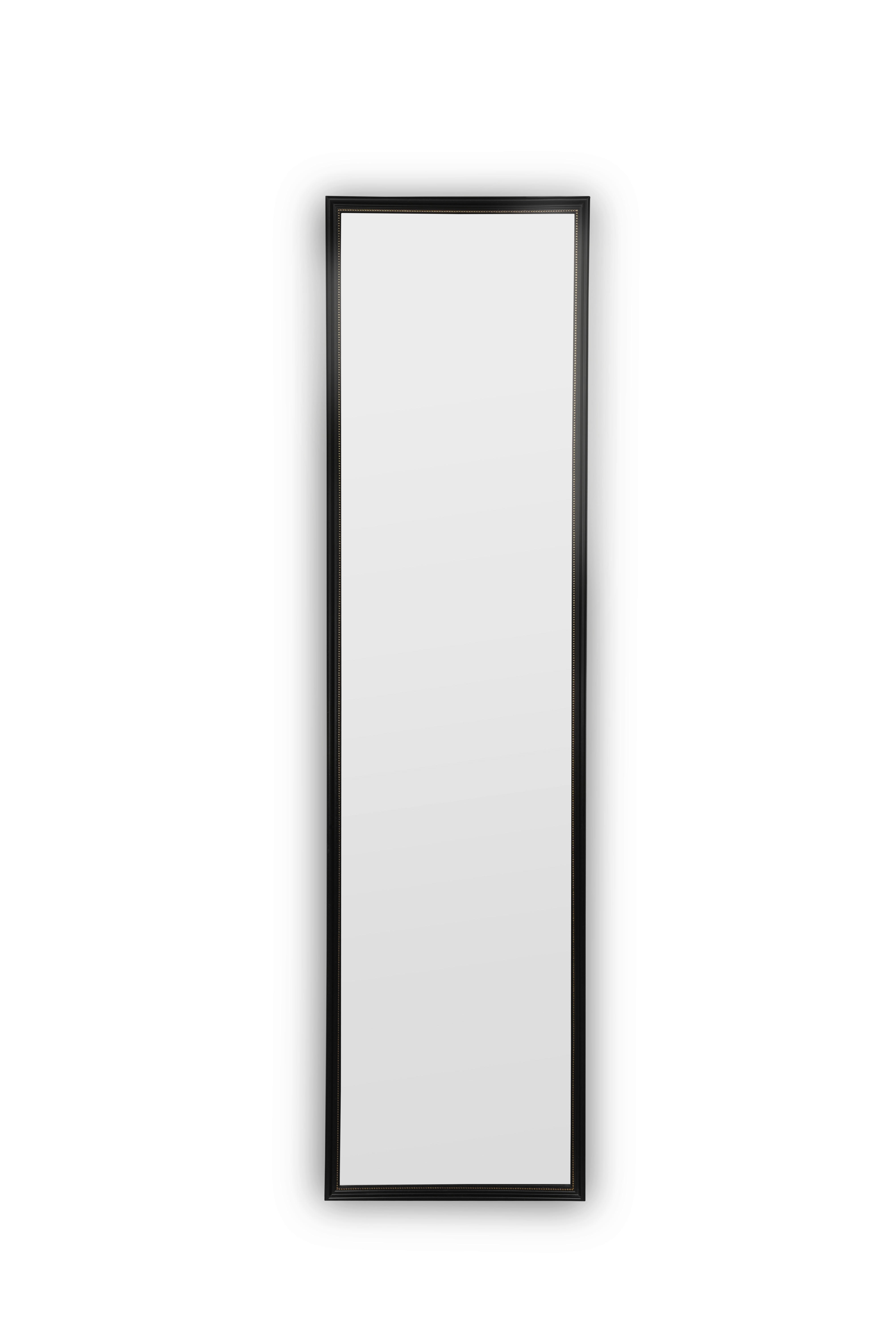 WANDSPIEGEL Schwarz, Goldfarben  - Goldfarben/Schwarz, KONVENTIONELL, Glas/Kunststoff (33/125/1,5cm)
