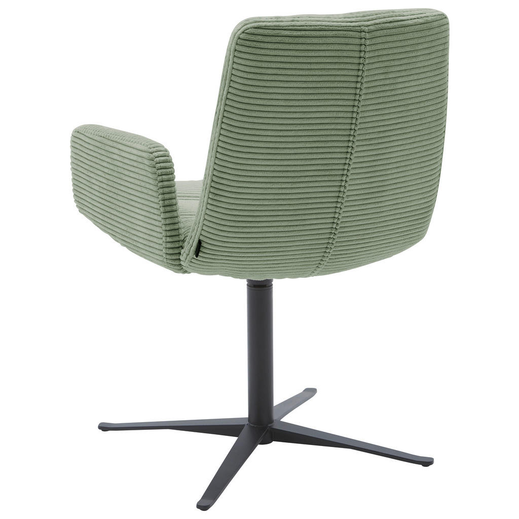 Thumbnail - Dieter Knoll Armlehnstuhl, Graugrün, Textil, Sternfuß, 61x88x66 cm, Blauer Engel, Goldenes M, Oeko-Tex® Standard 100, DG...