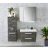 BADEZIMMER Graphitfarben - Graphitfarben, Design (86cm) - SADENA