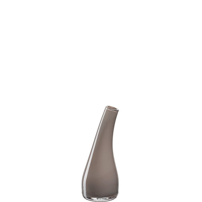 VASE  - Braun, Basics, Glas (6,6/16/6,6cm) - Leonardo