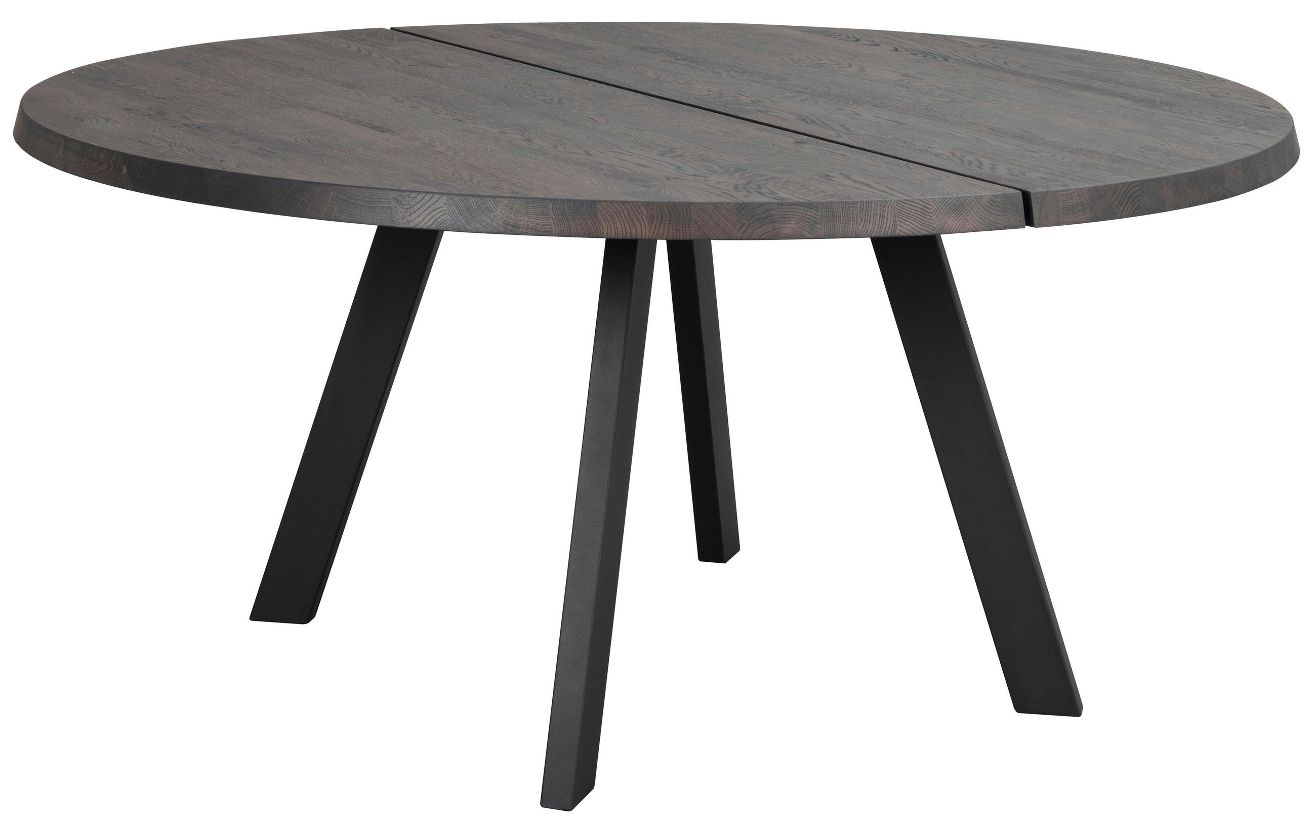 MATBORD i trä, metall 160/160/75 cm   - svart, Design, metall/trä (160/160/75cm) - Rowico
