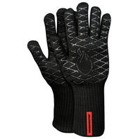 GRILLHANDSCHUHE GRÖSSE 8 - Schwarz, Lifestyle, Textil (13/30/0,5cm) - Zebra 