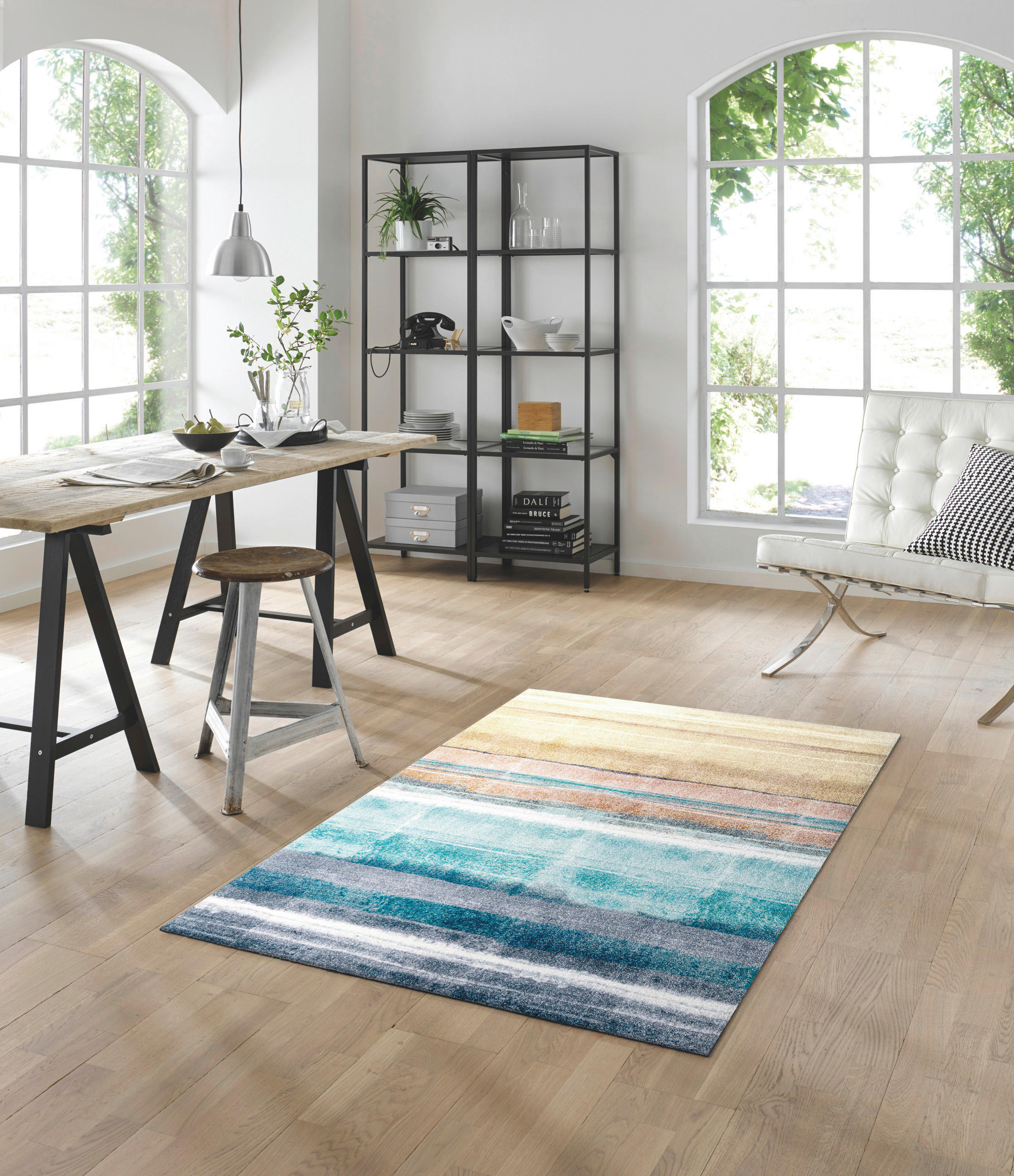 FLACHWEBETEPPICH 110/175 cm Frerik Multicolor  - Multicolor, KONVENTIONELL, Kunststoff/Textil (110/175cm) - wash+dry