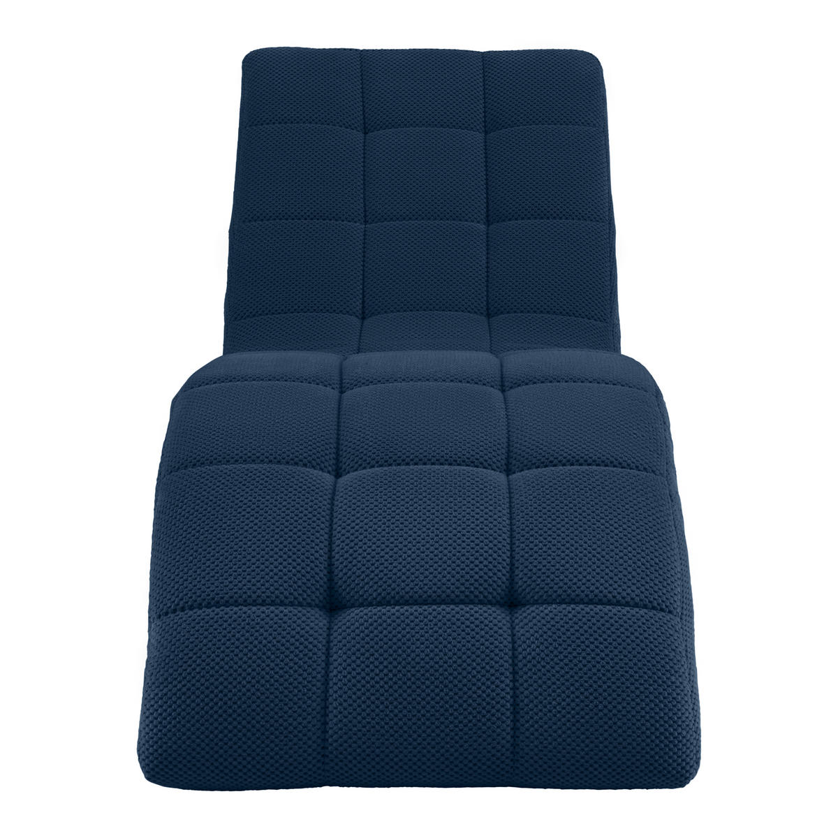 LIGGFÅTÖLJ i vävt tyg mörkblå  - svart/mörkblå, Modern, textil/plast (68/80/167cm) - MID.YOU