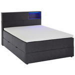 BOXSPRINGBETT 120/200 cm  in Anthrazit  - Anthrazit/Schwarz, Design, Holz/Textil (120/200cm) - Xora