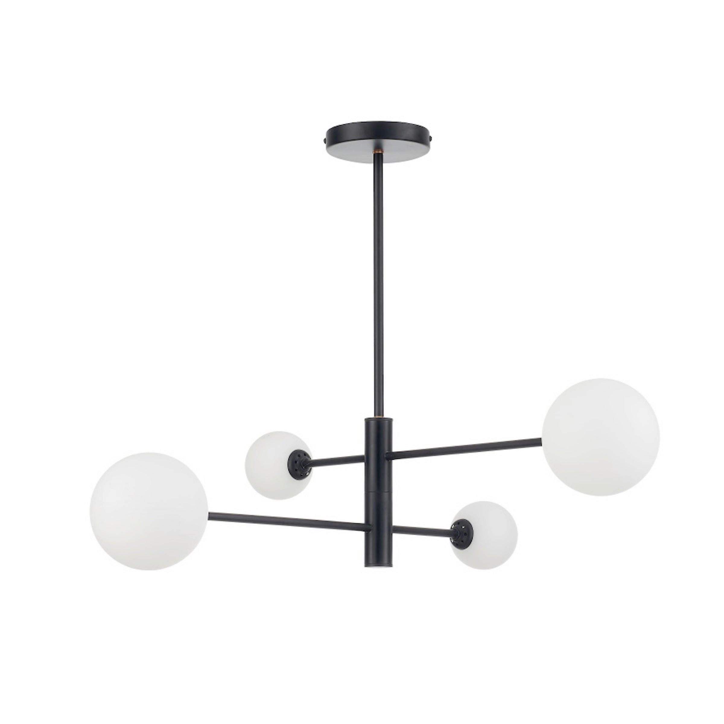 HÄNGELEUCHTE Dorado 87/49.5 cm   - Schwarz, KONVENTIONELL, Metall (87/49.5cm)