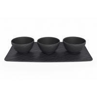 SADA MISIEK NA DIP jemný porcelán (fine china) keramika 30/20 cm - čierna, Basics, keramika (30/20cm) - Villeroy & Boch