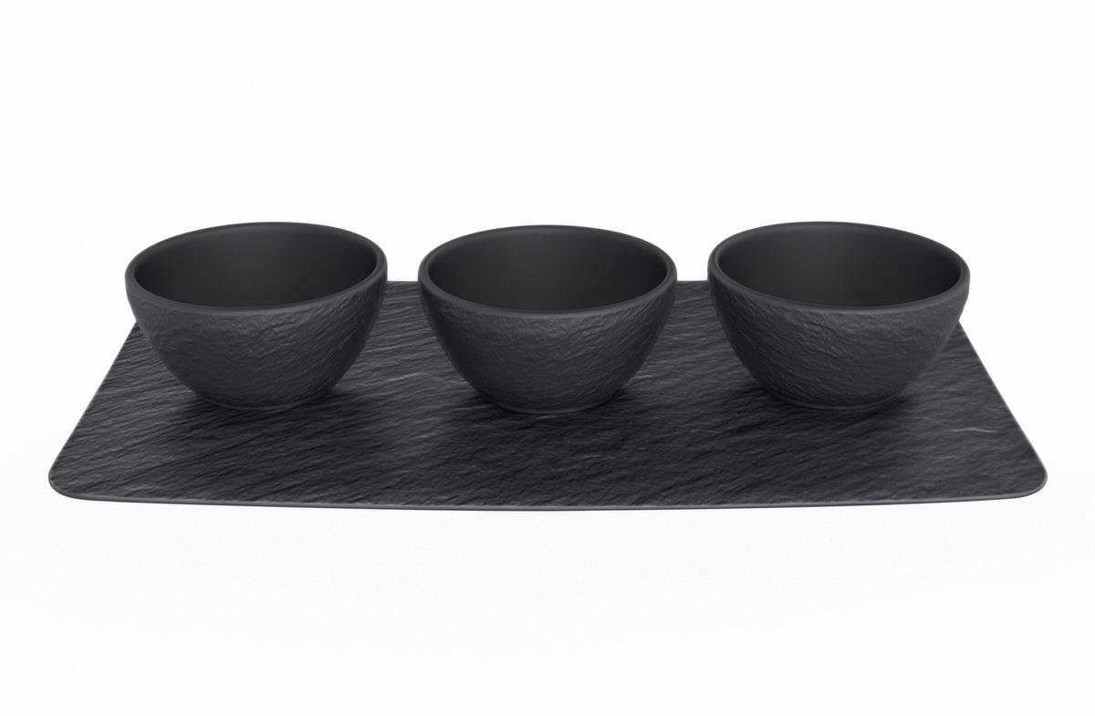 SADA MISIEK NA DIP jemný porcelán (fine china) keramika 30/20 cm - čierna, Basics, keramika (30/20cm) - Villeroy & Boch