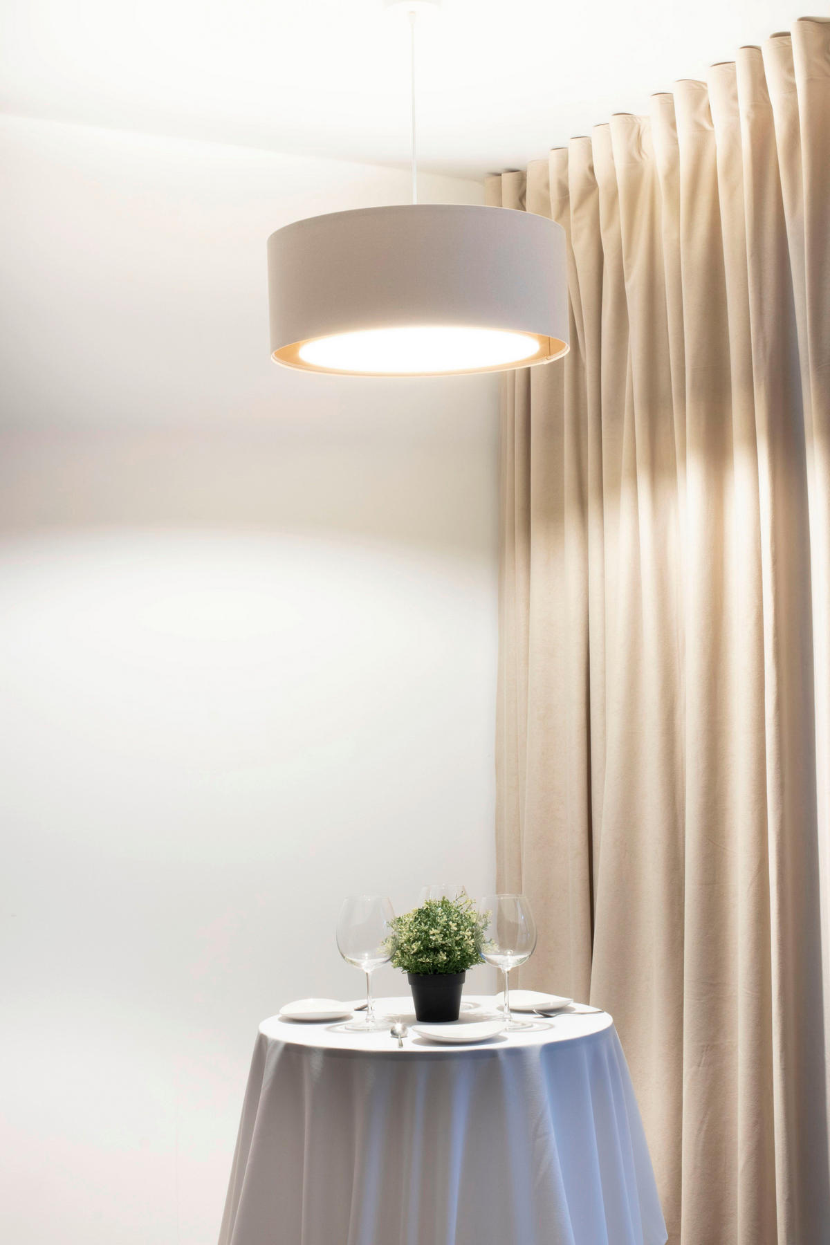 HÄNGELEUCHTE Boho 50/88 cm   - Beige/Creme, Design, Kunststoff/Textil (50/88cm)