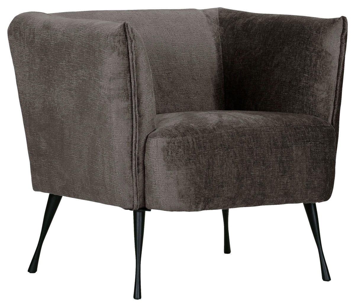 FÅTÖLJ i textil mörkgrå  - mörkgrå/svart, Design, metall/textil (76/73/76cm) - MID.YOU