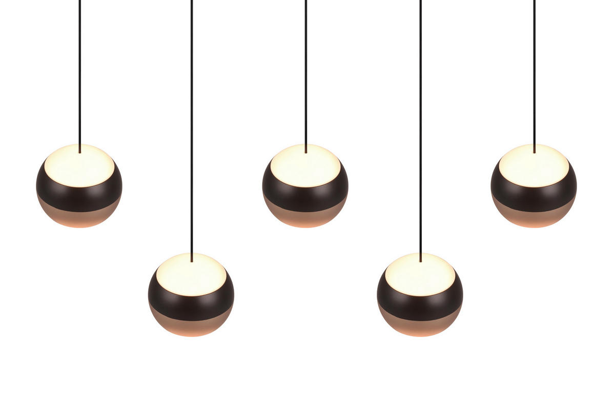 ZÁVĚSNÉ LED SVÍTIDLO, 100/10,5/200 cm  - černá, Design, kov (100/10,5/200cm) - Trio Leuchten