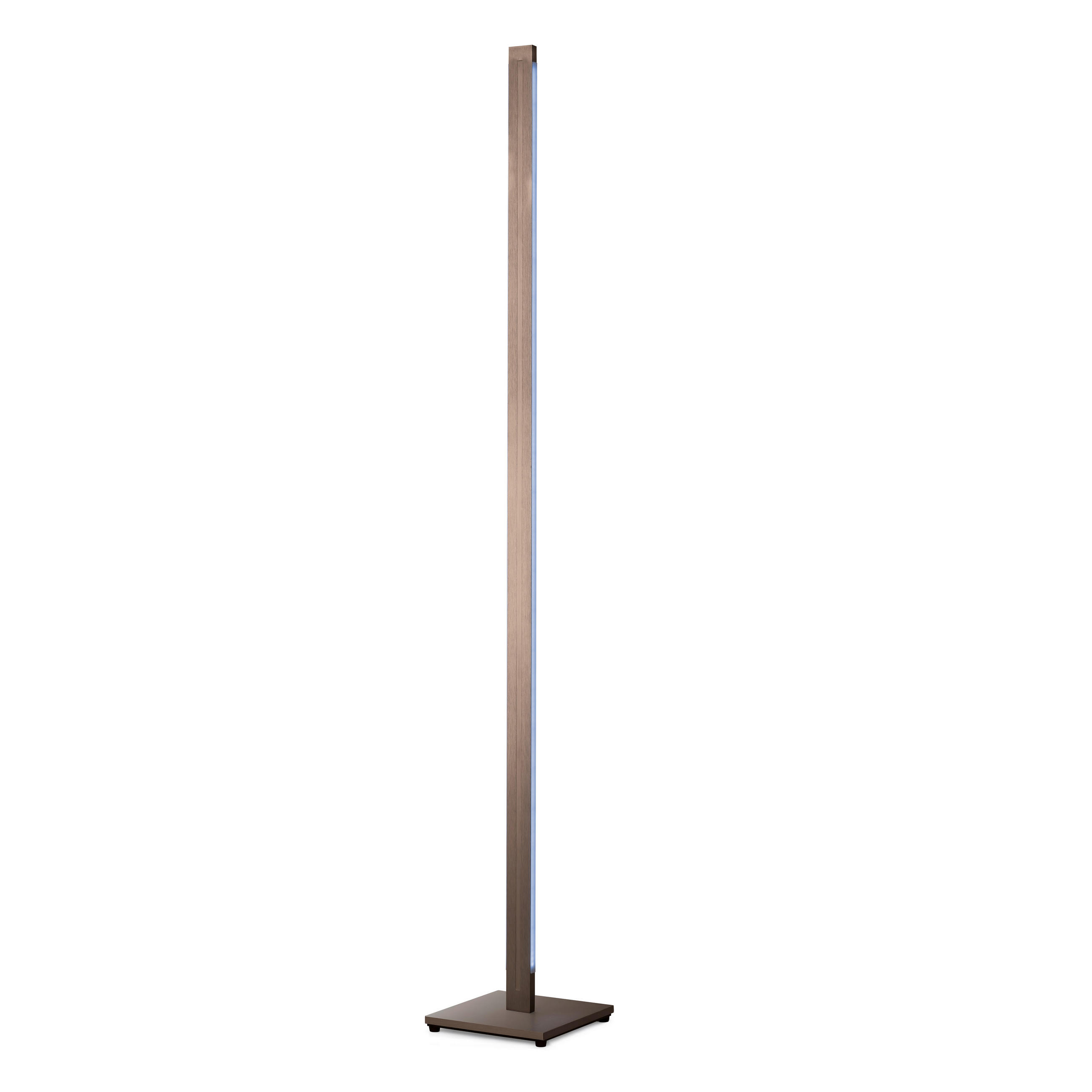 LED-STEHLEUCHTE Aera 22/160/22 cm  - Bronzefarben, Design, Metall (22/160/22cm) - Grossmann