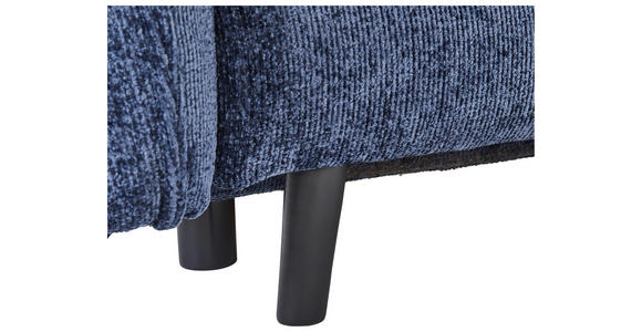 SCHLAFSOFA Chenille Dunkelblau  - Schwarz/Dunkelblau, KONVENTIONELL, Holz/Textil (238/99/108cm) - Carryhome