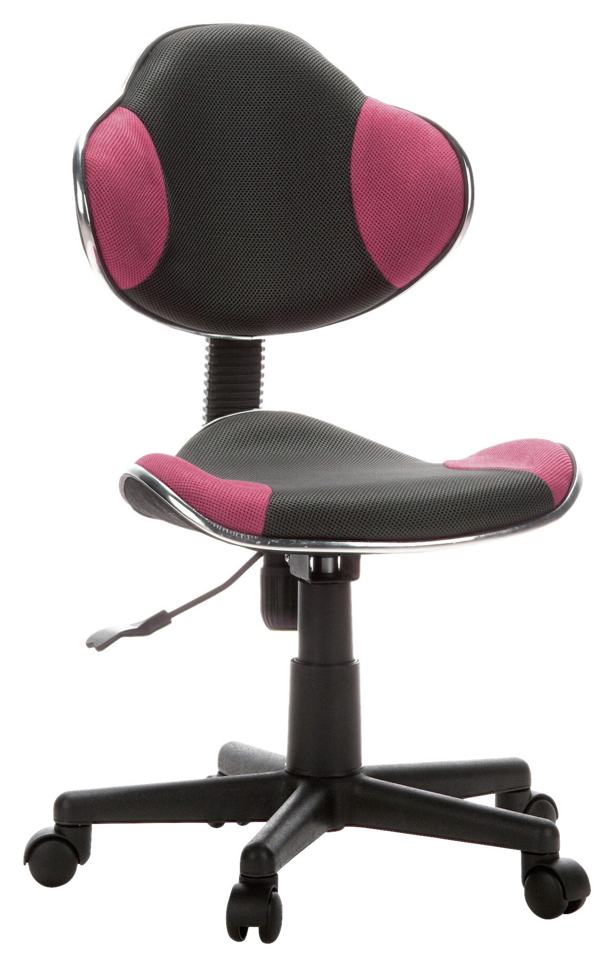 MLADINSKI VRTLJIVI STOL umetna masa siva, pink  - pink/siva, Basics, umetna masa (45/86-101/42cm) - MID.YOU