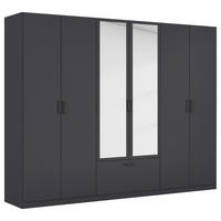 KLEIDERSCHRANK in Grau  - Grau, Basics, Holzwerkstoff/Metall (271/210/54cm) - Boxxx