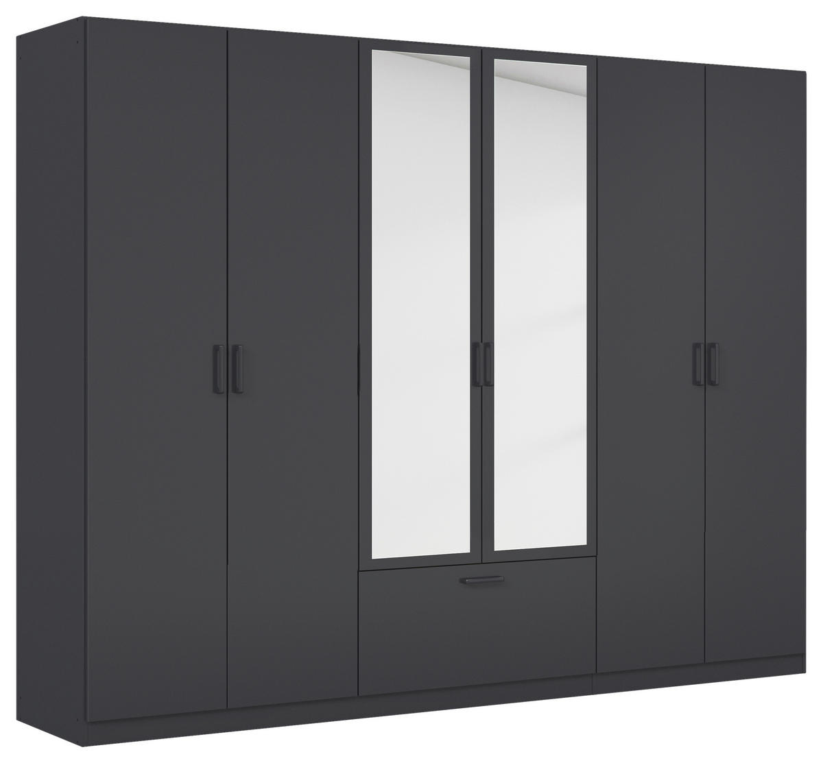 KLEIDERSCHRANK in Grau  - Grau, Basics, Holzwerkstoff/Metall (271/210/54cm) - Boxxx