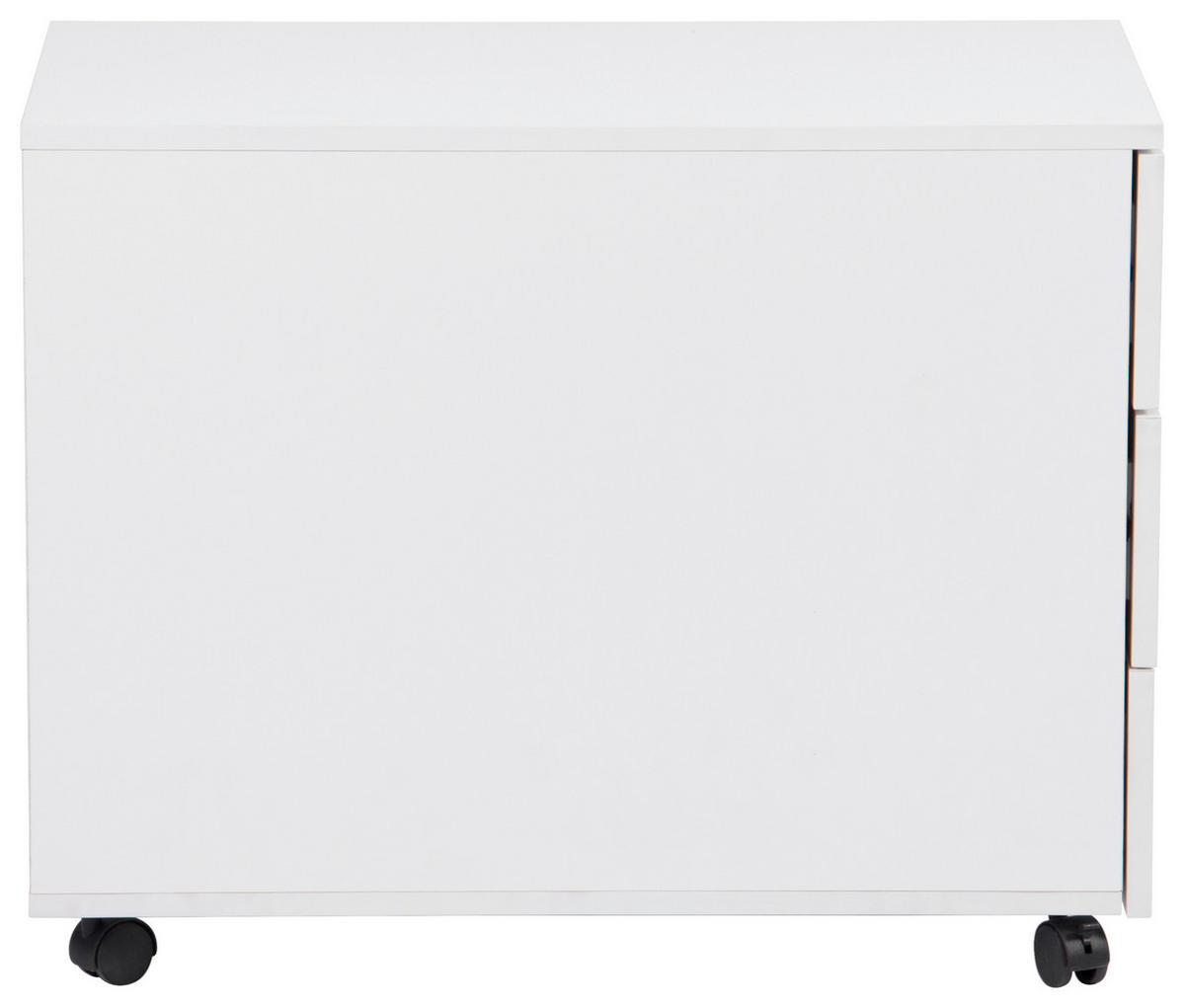 ROLLCONTAINER 39/55/70 cm  - Weiß, MODERN, Holzwerkstoff/Kunststoff (39/55/70cm) - Livetastic