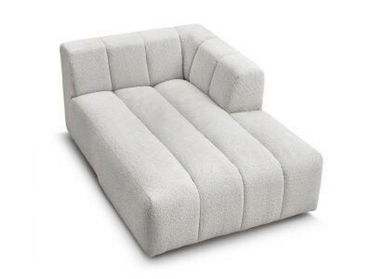 SOFAELEMENT ANNECY Bouclé Hellgrau  - Hellgrau/Schwarz, MODERN, Kunststoff/Textil (120/72/170cm)