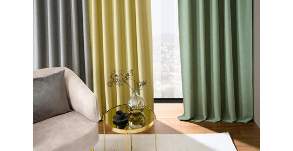 FERTIGVORHANG blickdicht  - Grün, Basics, Textil (140/245cm) - Esposa
