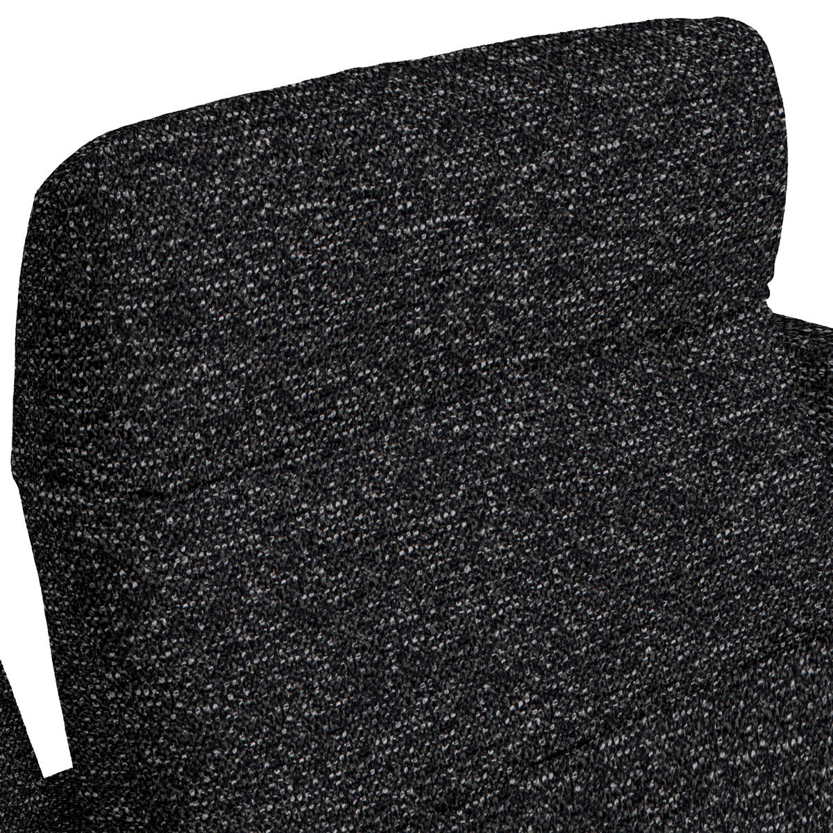 ECKSOFA in Chenille, Flachgewebe Schwarz  - Schwarz, Design, Textil/Metall (165/318cm) - Xora