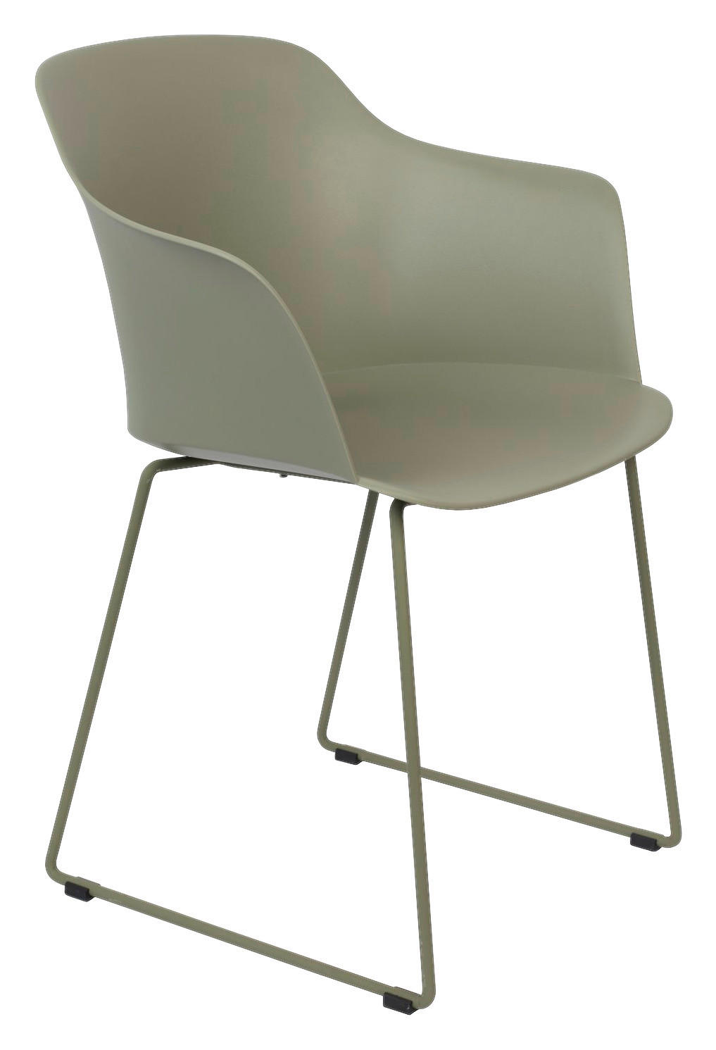 ARMLEHNSTUHL  in softmatt  - Grün, Trend, Kunststoff/Metall (58/81,5/54cm) - Livetastic