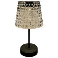 SOLARLEUCHTE Sunce 12,5/24 cm   - Transparent/Schwarz, Trend, Kunststoff (12,5/24cm) - Ambia Garden
