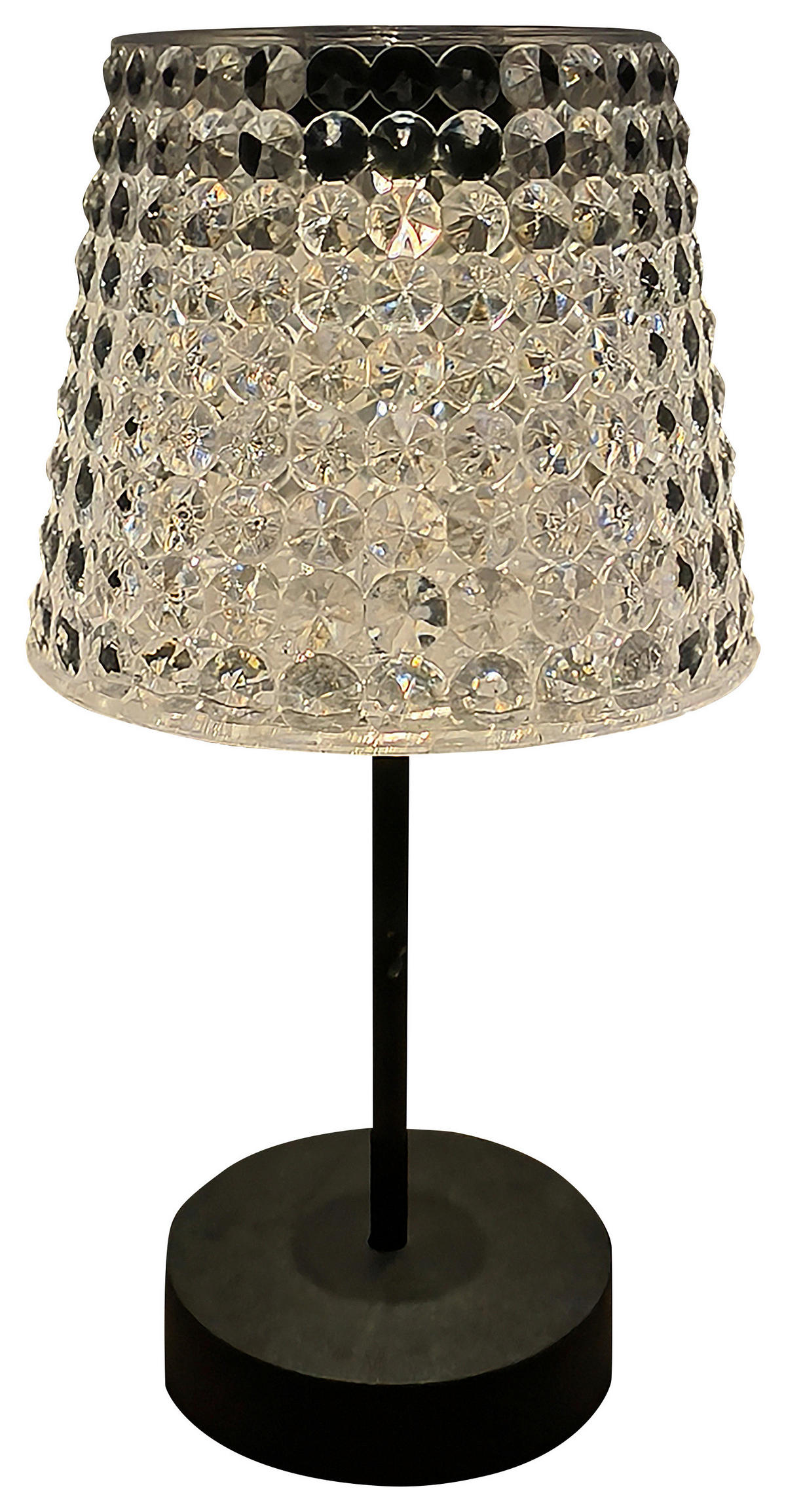 SOLARLEUCHTE Sunce 12,5/24 cm   - Transparent/Schwarz, Trend, Kunststoff (12,5/24cm) - Ambia Garden