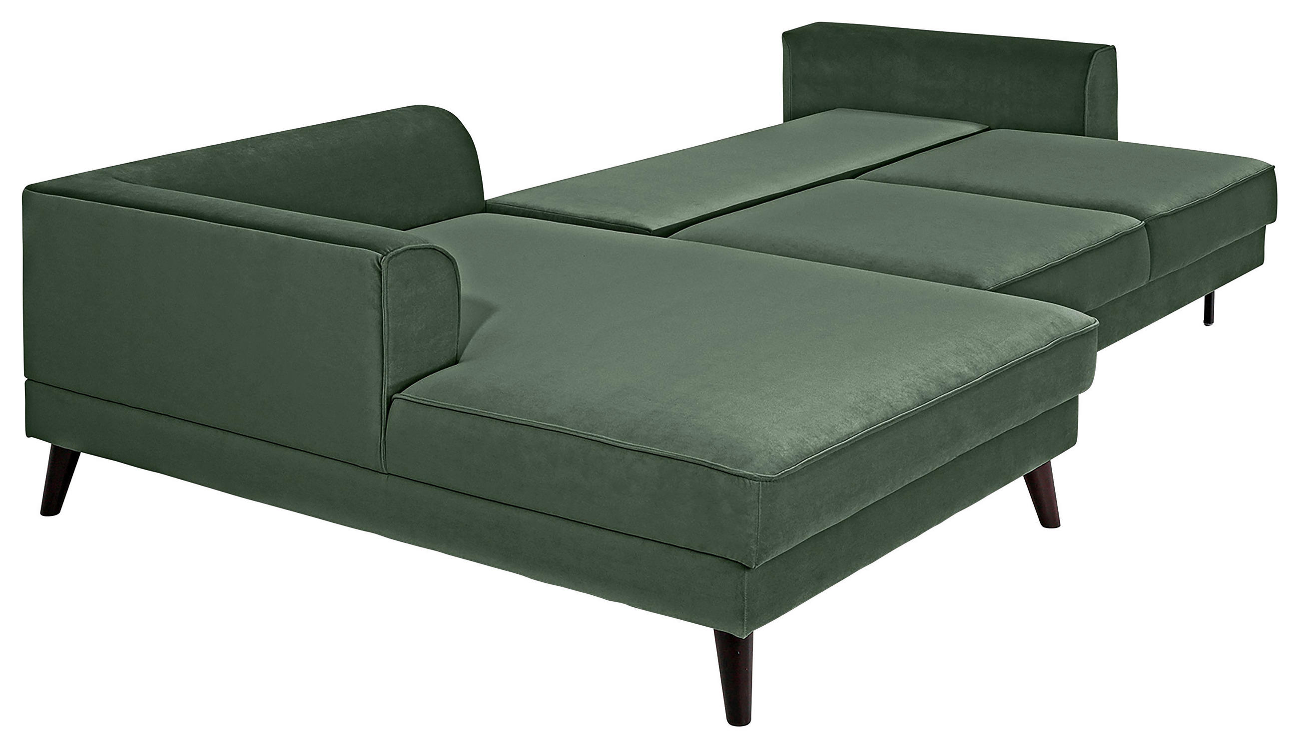 Thumbnail - Trendmanufaktur Eckschlafsofa Lumber Jack, Dunkelgrün, Textil, 4-Sitzer, 277x167 cm, Made in EU, seitenverkehrt erhältli...
