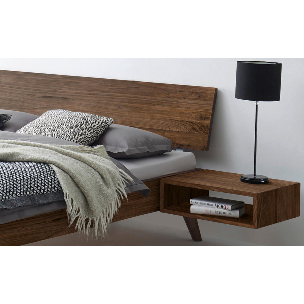 Thumbnail - Hasena Bett, Nussbaum, Holz, Nussbaum, massiv, 180x200 cm, Über- und Sondergrößen erhältlich, in verschiedenen Holzarten...