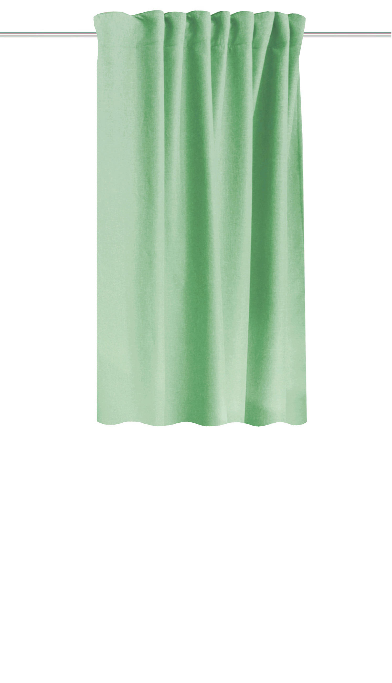 WÄRMESCHUTZVORHANG ESKIMO blickdicht 135/145 cm   - Mintgrün, Basics, Textil (135/145cm)