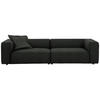 VIERSITZER-SOFA in Chenille Anthrazit  - Anthrazit/Schwarz, Design, Kunststoff/Textil (300/66/104cm) - W.Schillig