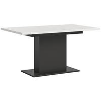 AUSZIEHTISCH Weiß rechteckig  ausziehbar  - Weiß/Grau, KONVENTIONELL, Holzwerkstoff (150-190/76/90cm)