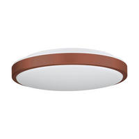 DECKENLEUCHTE 20 W  43/9 cm    - Weiss/Mokka, Basics, Kunststoff/Metall (43/9cm) - Eglo