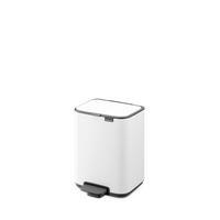 PEDÁLOS SZEMETES 4 l  - fekete/fehér, Basics, műanyag/fém (4l) - Brabantia