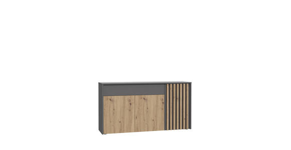 SIDEBOARD 164,2/87,9/42 cm  in Grau, Eiche Artisan  - Eiche Artisan/Grau, Trend, Holzwerkstoff (164,2/87,9/42cm) - Carryhome