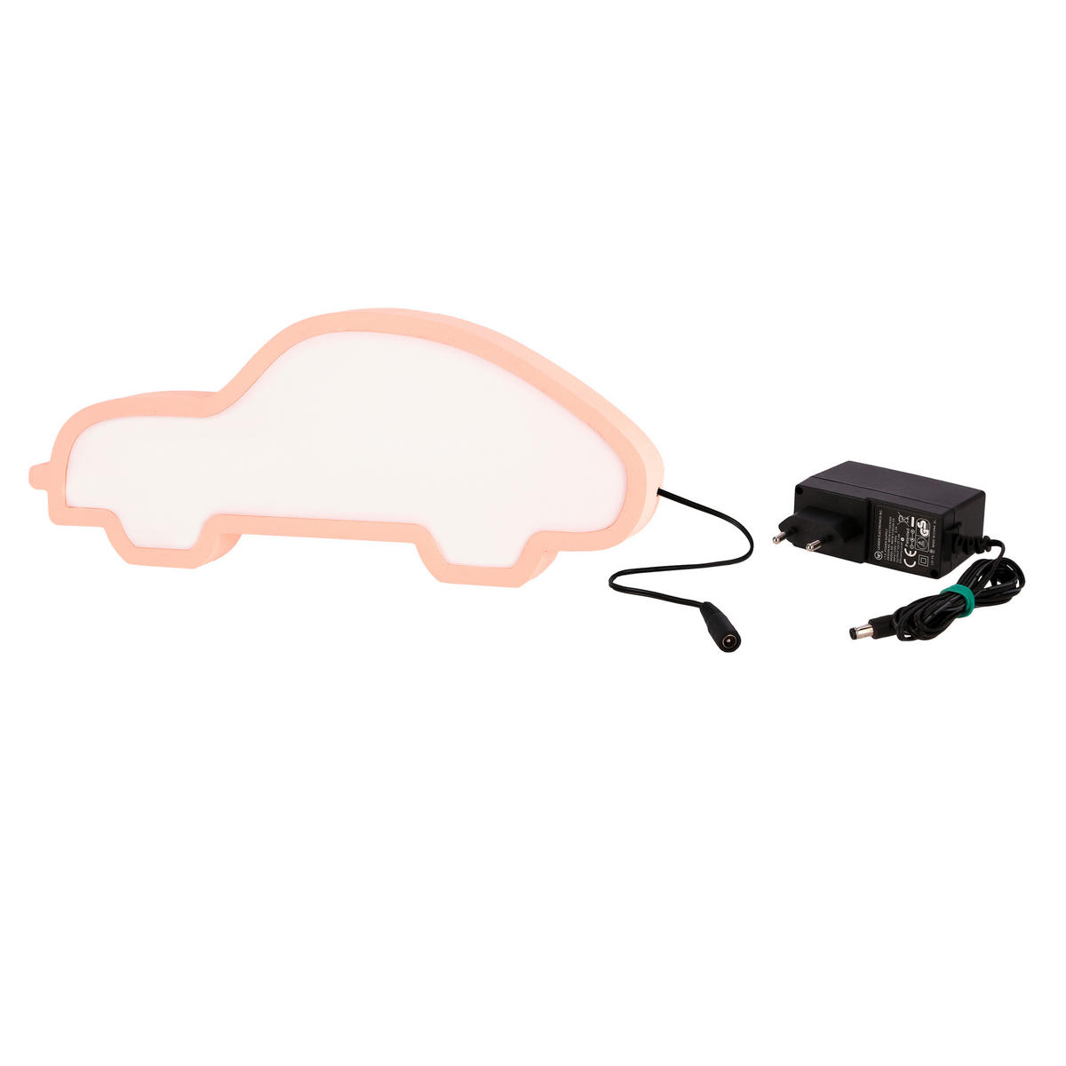 KINDERTISCHLEUCHTE Car  - Pink, Basics, Holzwerkstoff/Kunststoff (35/3.5/14cm)