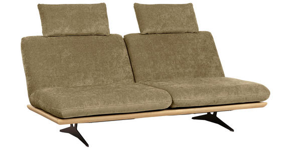 SCHLAFSOFA in Holz, Textil Hellgrün - Beige/Schwarz, Design, Holz/Textil (204/92/90cm) - Dieter Knoll