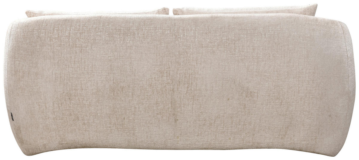 2-SITZER-SOFA Struktur Beige  - Beige/Schwarz, Design, Kunststoff/Textil (183/75/112cm) - Ambia Home