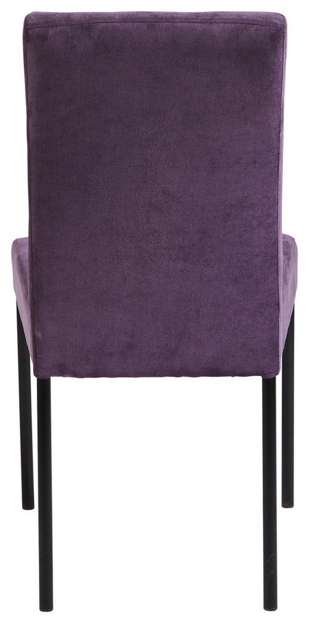 STOLIČKA, 46/91/61 cm - čierna/fialová, Design, kov/textil (46/91/61cm) - Xora