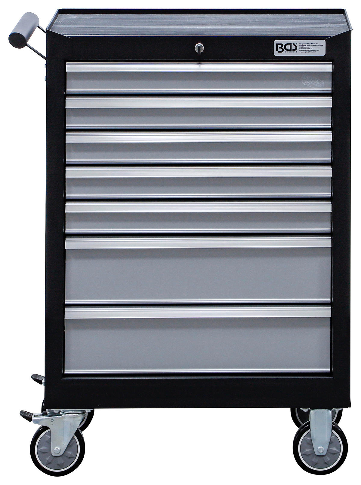 WERKSTATTWAGEN  - Schwarz/Grau, Basics (68/99,5/45,8cm)