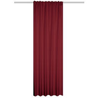 WÄRMESCHUTZVORHANG Verdunkelung  - Bordeaux, Basics, Textil (135/145cm)