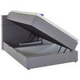 BOXSPRINGBETT 120/200 cm  in Hellgrau  - Hellgrau/Schwarz, Design, Holz/Textil (120/200cm) - Xora
