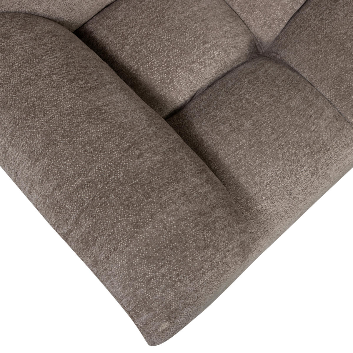 ECKSOFA Tibas Sandfarben Webstoff  inkl.  - Sandfarben/Schwarz, Design, Kunststoff/Textil (280/165cm) - Livetastic