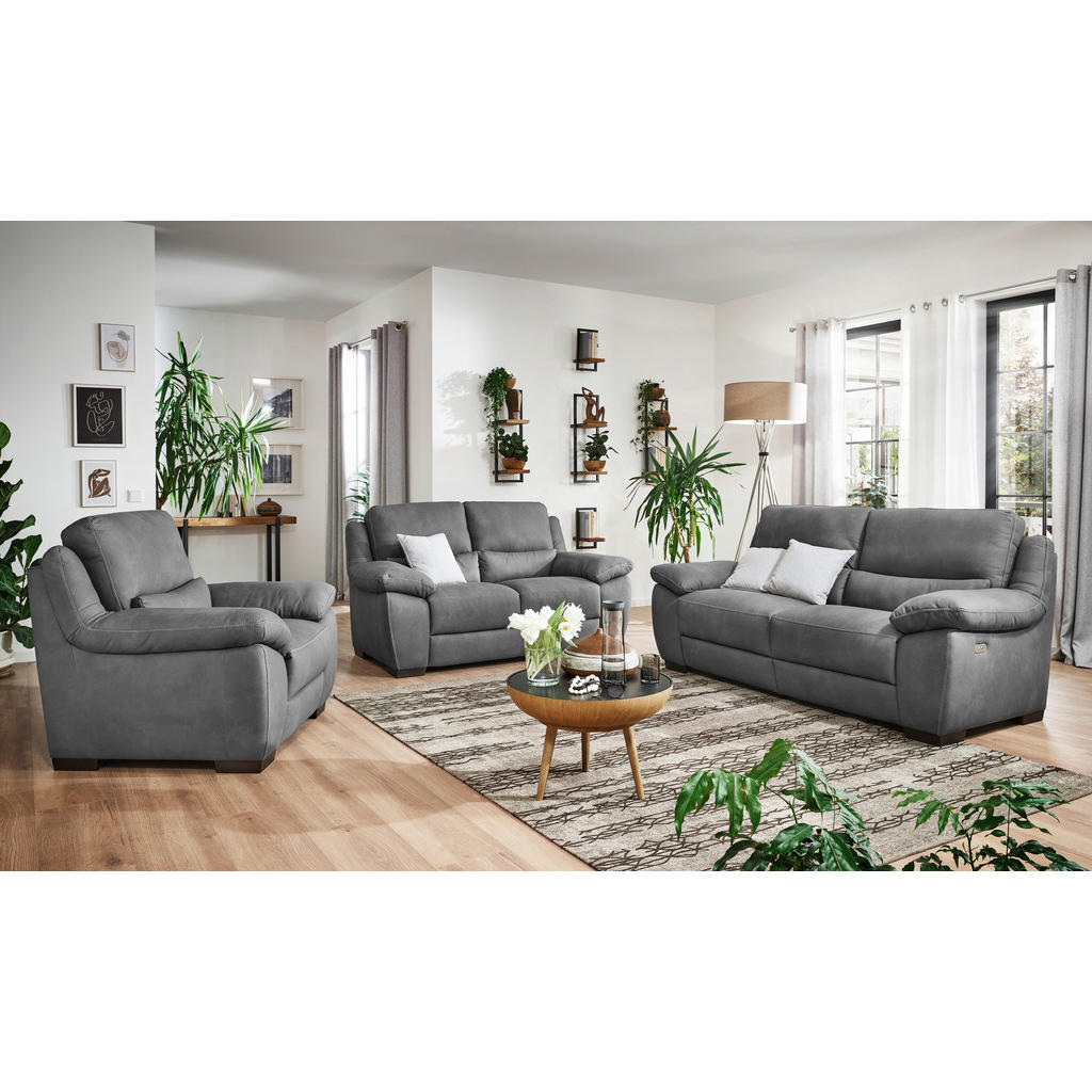 Thumbnail - Livetastic 2-Sitzer, Grau, Textil, 173x96x99 cm, Made in EU, motorische Relaxfunktion, Wohnzimmer, Sofas & Couches, Sofa...