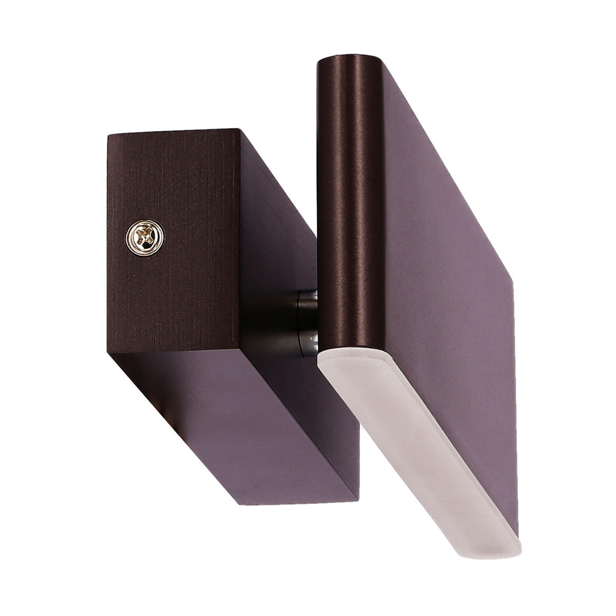 WANDLEUCHTE 21/7/6 cm   - Braun, Design, Kunststoff/Metall (21/7/6cm)