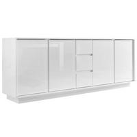SIDEBOARD  210/79/43 cm 3 Schublade(n)  - Weiß Hochglanz, Design, Holzwerkstoff (210/79/43cm) - MID.YOU
